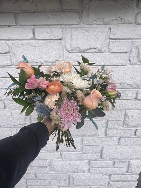 Pastel Fresh + Dried Mixed Bouquet