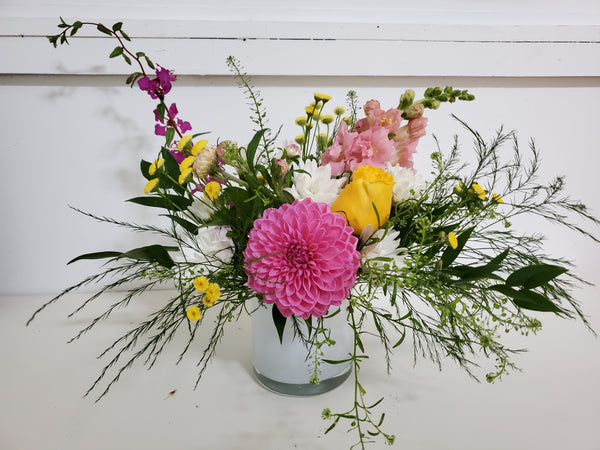 Pink + Yellow Mixed Arrangement