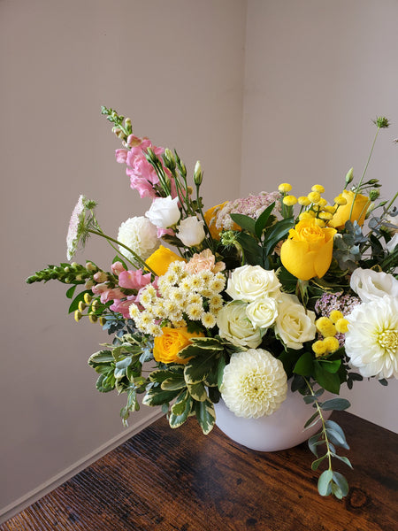 Pink + Yellow Mixed Arrangement