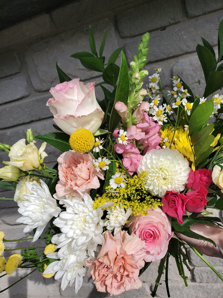 Pink + Yellow Mixed Bouquet