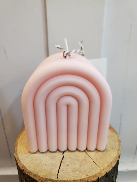 Pink Rainbow Candle