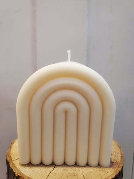 Ivory Rainbow Candle