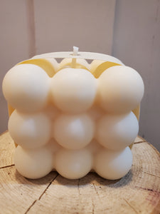 Ivory Bubble Candle