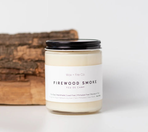 Firewood Smoke Candle