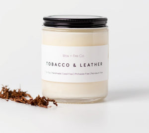 Tobacco Leather Candle