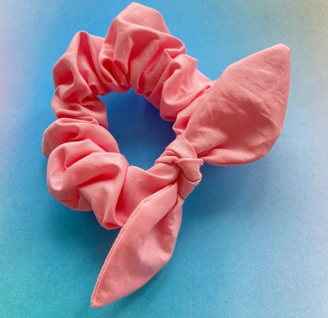 Pink Bow Scrunchie